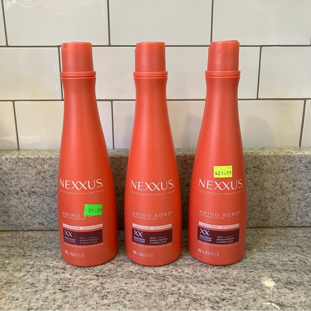 Nexxus Amino Bond Conditioner XX Protein Fusion 400ml/13.5 fl oz NEW Lot of 3